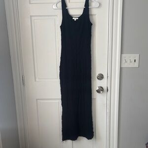 Elegant Black Sleeveless Maxi Dress